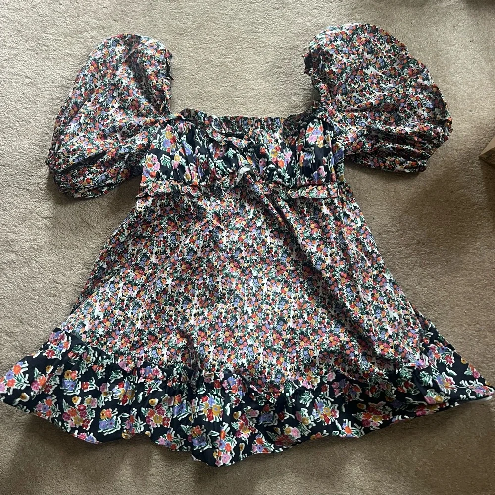 For Love And Lemons Hudson Multicolor Floral Mini Dress - Picture 6 of 7